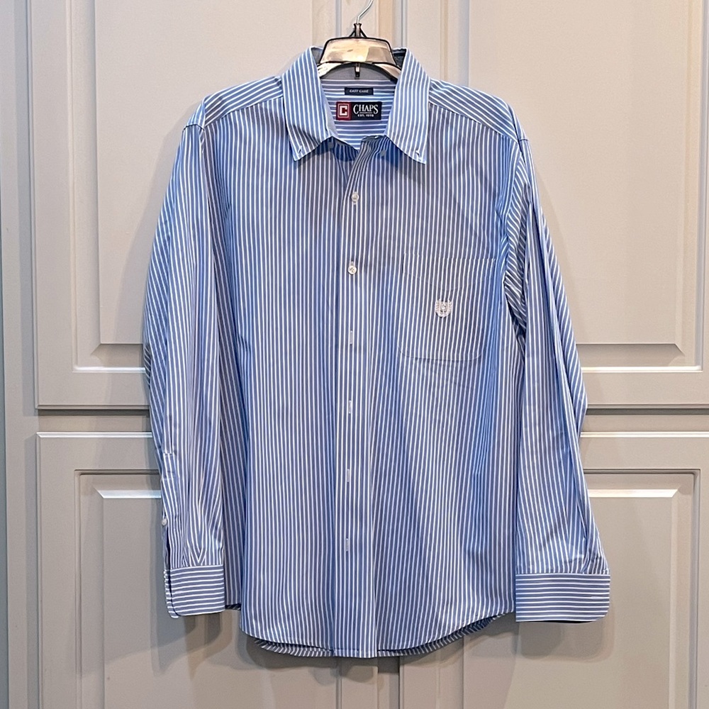 Men’s Chaps Easy Care Dress Shirt - Large